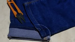 Sewing tricks and tips shorten trousers without cutting them [upl. by Hirza]