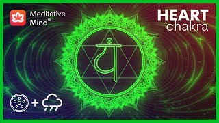 💚 Heart Chakra Healing with HANG Drum  Rain Music  Attract Love  Let Go Of Emotional Pain [upl. by Amsirac]