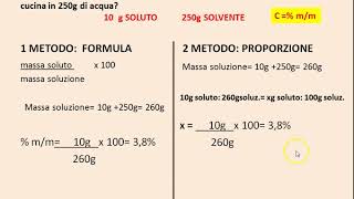 Chimica InsiemeEsercizi svolti sulla concentrazione delle soluzioni [upl. by Franzen208]