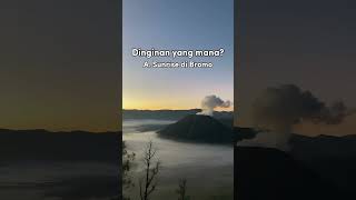 Hayooo yang mana  🥶Kalo mimin si dinginan sunrise di bromo 🥶 [upl. by Ynneg]