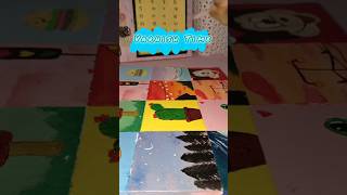 How to varnish Acrylic painting 🖌️🎨 painting artist diy art acrylicpainting craft varnishing [upl. by Ahseikan516]