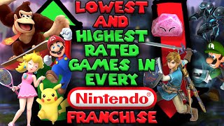 The Lowest And Highest Rated Games in Every Nintendo Franchise [upl. by Shermy651]