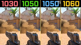 COUNTERSTRIKE 2 GT 1030 vs GTX 1050 vs GTX 1050 Ti vs GTX 1060 CS2 [upl. by Aland]