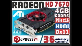 UNBOXING AMD ATI RADEON HD 7670 4GB DDR5 128 BIT [upl. by Carlin]