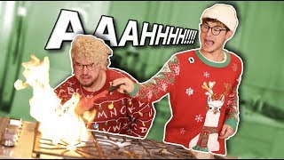 CHRISTMAS COOKING W KNJ GONE WRONG [upl. by Neirbo]