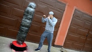 Homemade STANDING PUNCHING Bag [upl. by Aivato447]