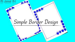 Simple Border Designproject designcorev Page designassignment front page designTitle page [upl. by Eadie]