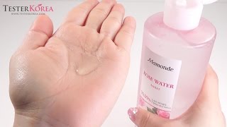 TESTERKOREA MAMONDE Rose Water Toner High capacity 500ml [upl. by Airetahs632]