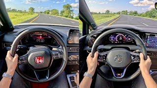 2024 Volkswagen Golf R vs Honda Civic Type R  POV Comparison [upl. by Carlin]