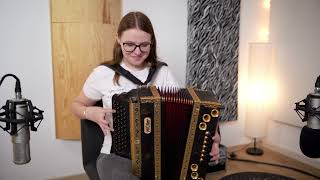 Schwarzeckalm Polka mit Sophia  Steirische Harmonika [upl. by Bokaj]