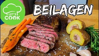 Steak Beilagen  3 einfache Rezept Ideen  Steak Week 5 [upl. by Rosabelle528]