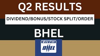 Bhel Q2 Results 2025  Bhel Results Today  Bhel Share Latest News [upl. by Laise892]