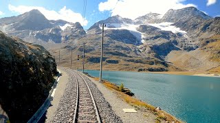 ★ Cab ride 🇨🇭St Moritz  🇮🇹Tirano Bernina pass Switzerland to Italy 102019 [upl. by Anigar]