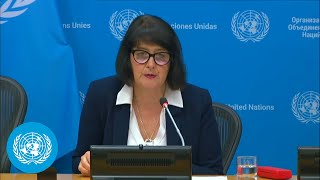 Trafficking in persons gender amp security  Press Conference by Special Rapporteur  United Nations [upl. by Ialocin]