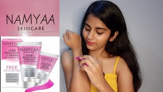 Namyaa hair removal cream  Proper way to remove intimate hair [upl. by Ilram114]