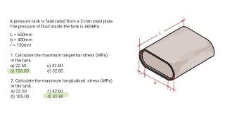 Situation 2 Tangential Stress and Circumferential Stress on Thinwalled Vessel [upl. by Hay]