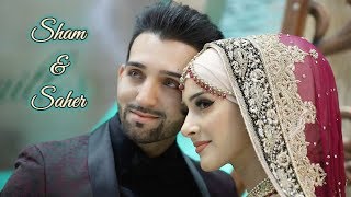 Sham amp Saher  Official Engagment amp Nikaah Highlights [upl. by Froma]