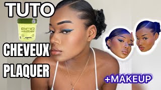 COMMENT PLAQUER SES CHEVEUX COURT EN 2 MiNUTE  SLEEK BUNMAKEUP [upl. by Ameerak]