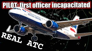 Emergency plane  Pilot INCAPACITATION REAL ATC [upl. by Larisa]