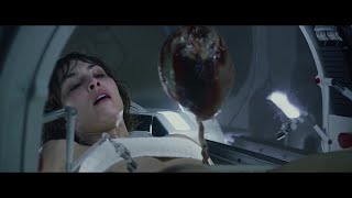 Prometheus 2012  Alien Pregnant Elizabeth Shaw Surgery HD pain killers and staples [upl. by Ingaberg]