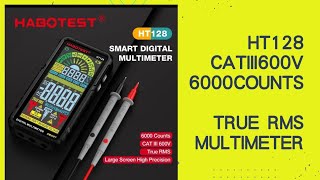 HABOTEST HT128 CAT III600V 6000 COUNTS TRUE RMS MULTIMETER [upl. by Toshiko347]