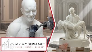 Incredibly Realistic Marble Sculptures by Jago  Jacopo Cardillo [upl. by Hump]