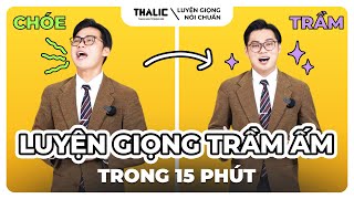 THALIC VOICE  CÁCH LUYỆN GIỌNG TRẦM ẤM NHANH NHẤT thalicvoice luyengiongnoichuan [upl. by Doreen]