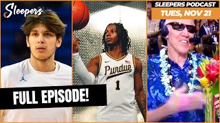 Day 1 of Maui Invitational delivered fixing broken teams and Thanksgiving  Sleepers Pod 112123 [upl. by Map]