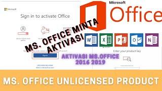 How do I fix Microsoft Office unlicensed product   Cara Aktivasi Ms Office 2010 2016 2019 [upl. by Ahsitra837]