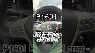 Toyota apprentissage des injecteurs P1601 EEPROM error ￼ [upl. by Sylvia]