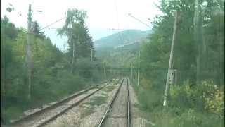 Train cab ride Bulgaria Sofia Sever  Zverino Iskar Gorge Timelapse movie [upl. by Kendell863]