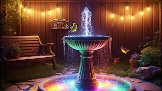 LIVE  PIP Relaxing Sounds of Night Water ⛲️ amp Wind Chimes night [upl. by Assyli]