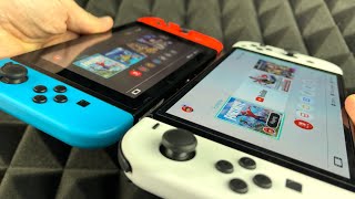 Nintendo Switch Oled vs Nintendo Switch Physical Difference  Whats the difference [upl. by Dilan650]