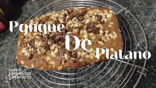 Suave Panque de Plátano  🌃 Receta 🍌🍞 [upl. by Neivad]