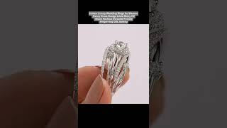 Huitan Luxury Wedding Rings for Women Fancy Cross Design  Product Link Available in description [upl. by Cypro]