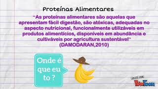 Bromatologia das proteínas [upl. by Delano]