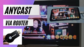 AnyCast  How to connect via router [upl. by Keare]