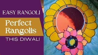 Diwali Special Rangoli 🎆Easy Creative rangoli DesignRangoli for Diwali 🪔 [upl. by Nevets]