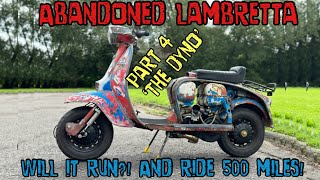 Part 4 ‘the dyno’  abandoned lambretta will it run and ride 500 miles [upl. by Preuss]