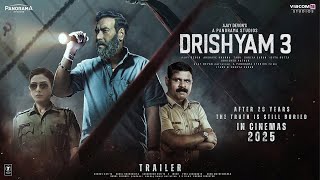 Drishyam 3  Teaser Trailer  Ajay Devgn  Tabu Shriya Saran Akshaye KhannaSaurabh Shukla In 2025 [upl. by Ginni137]