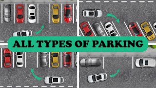 ALL TYPES of Parking in ONE Video ParallelStraightAngle Parking [upl. by Orest]