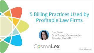 5 Billing Practices Used by Profitable Law Firms [upl. by Ozneral]