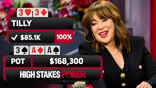 Drawing Dead 168300 Bluff vs Full House on High Stakes Poker [upl. by Arrakat]