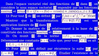 Espaces Vectoriels Normés Norme dune Application Linéaire Exercice 1 [upl. by Socin]