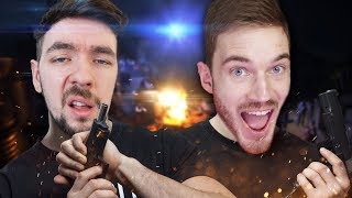 JACKSEPTICEYE KILLS PEWDIEPIE  Arizona Sunshine w FelixHTC Vive Virtual Reality [upl. by Eelrehpotsirhc]