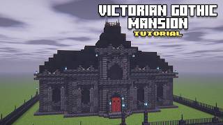 Victorian Gothic Mansion Tutorial  Minecraft 121 [upl. by Silbahc]