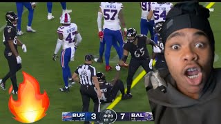 Justin Reacts To Buffalo Bills Vs Baltimore Ravens 🐦‍⬛ 🏴‍☠️HILARIOUS REACTION😂⚓️ [upl. by Enyrehtak]