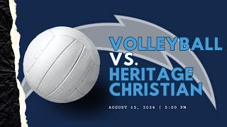 VOLLEYBALL VS HERITAGE CHRISTIAN ACADEMY [upl. by Tilly588]