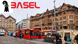 Switzerland Basel City  great views and regular street life [upl. by Wilma44]