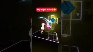 My thighs hurt 😭 Gambare Senpai BEAT SABER VR TikTok Dance Mixed Reality Meta Quest 3 [upl. by Endaira]